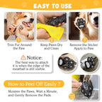 Applying Dapaw traction pads to dog paw