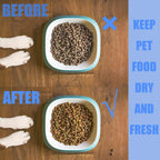 Authentic pet food preservation desiccant packs showcasing the breathable fabric material