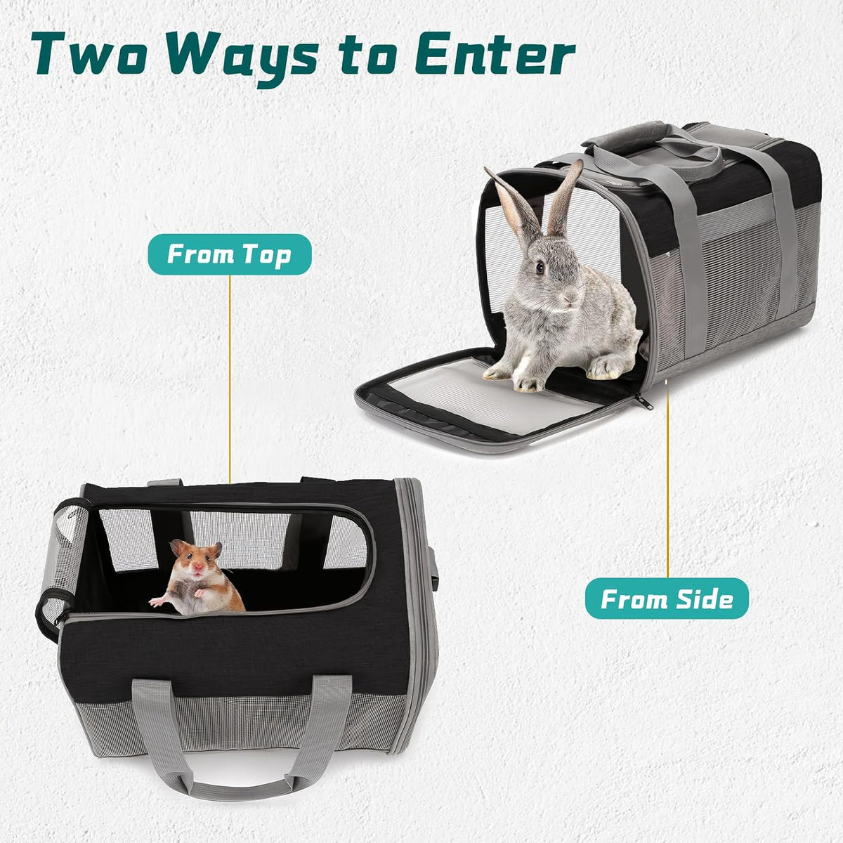 PINVNBY portable pet handbag with adjustable shoulder strap