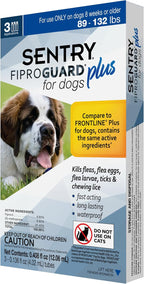 Authentic USA imported pet care spot-on treatment packaging for large dog breeds
