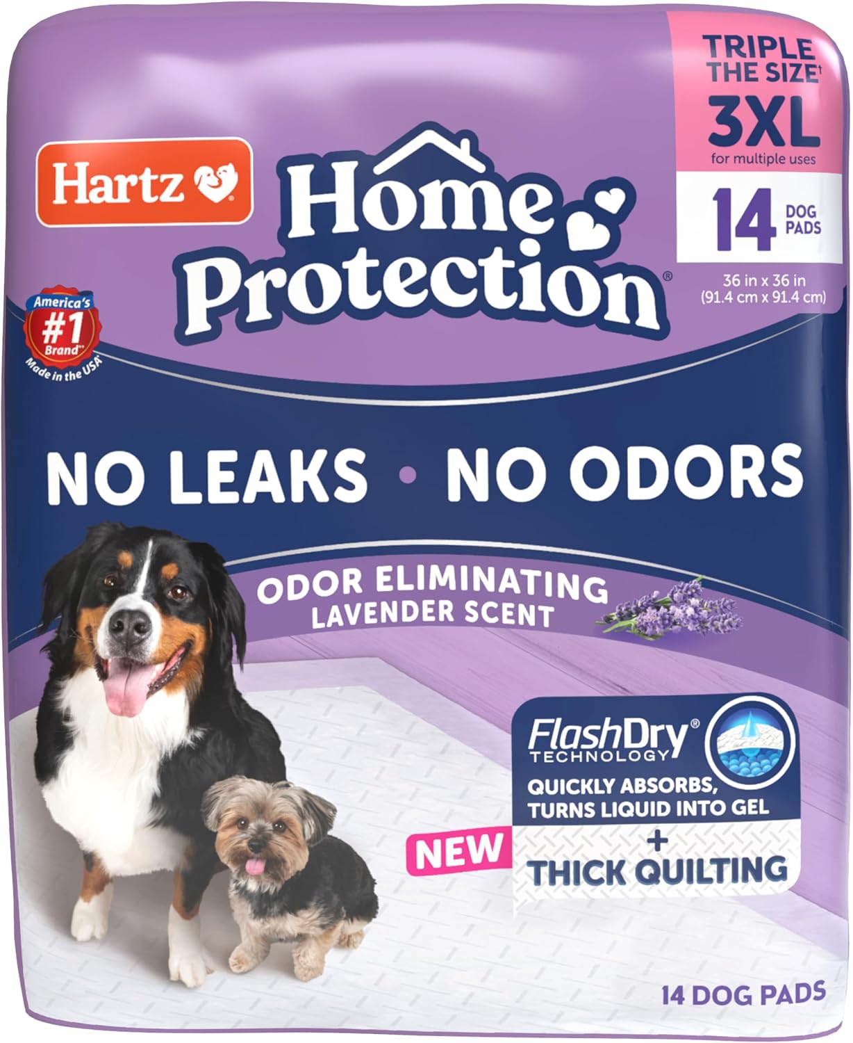Hartz Home Protection Super Absorbent Odor Eliminating Lavender Scented No Leak Dog Pads, 3XL 30 Count - Image 12