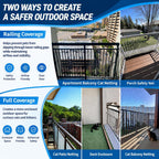 Heavy duty pet balcony mesh for apartment windows and stairs