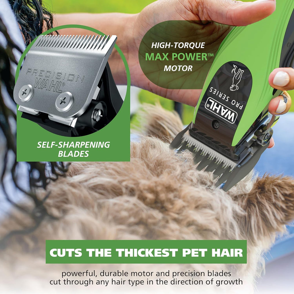 Wahl 3025854 rechargeable dog clippers with guide combs for thick coats