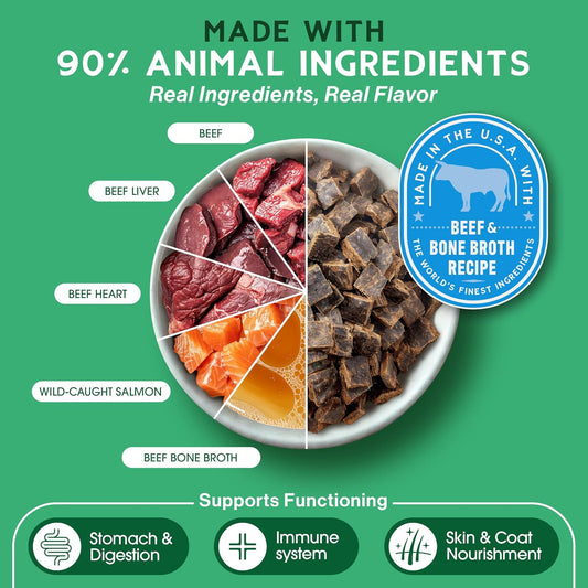 Farmland Traditions Beef and Bone Broth air-dried dog food 2.2 pound bag