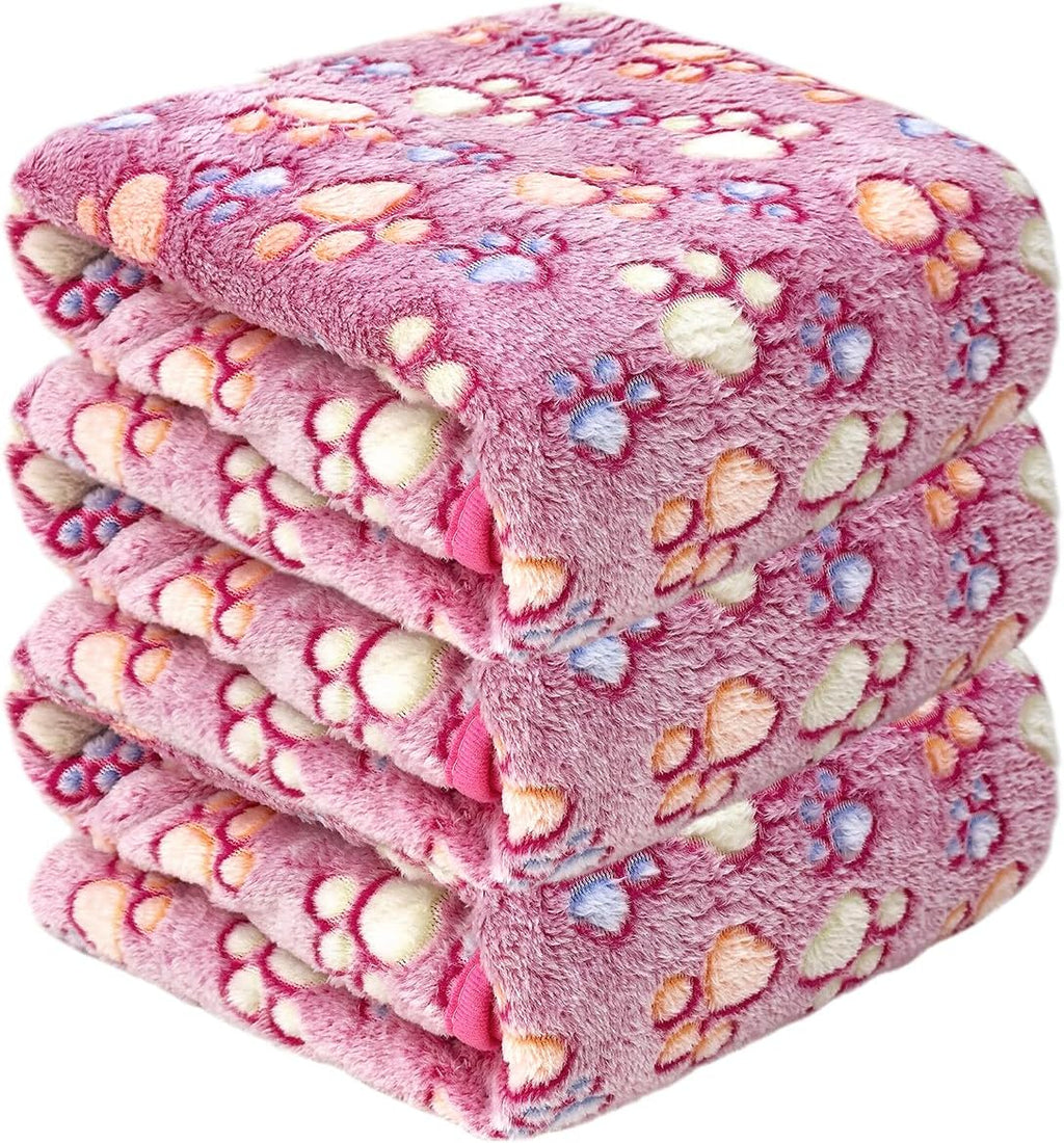 Dog Blankets for Medium Large Dogs, 3 Pack Dog Blanket Washable 41" x 31", Fuzzy Soft Pet Mat Throw Cover for Kennel Crate Bed, Cute Paw Pattern, Cat Blanket, Blankets for Dogs, Pet Blanket - Image 11