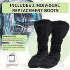Side view of Snugrance dog recovery shoe showing adjustable strap