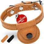 Leather Cat Collar with Bell and Safety Elastic Strap Breakaway Alternative for Small & Large Kittens, Stylish Pet Leather Collar for Boy, Girl Cats with Metal Buckle & QR ID Tag (Mint) - Image 9