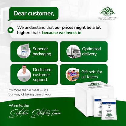Four pack set of Salutem Vita chilled dog food rolls for sensitive digestion