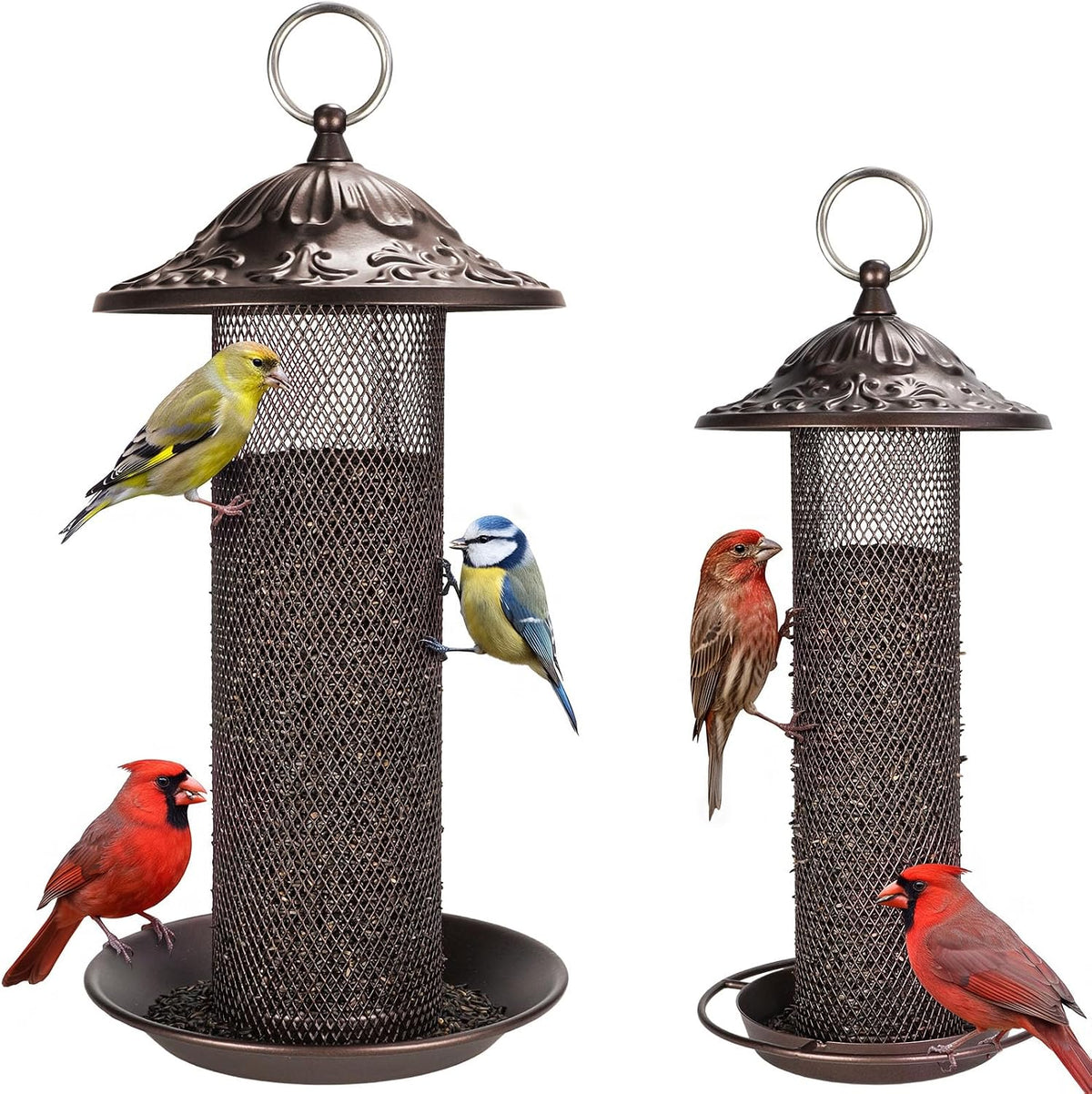 Nyjer/Thistle Seeds Wild Bird Feeder 2 Pack,All-Metal Material - Image 1