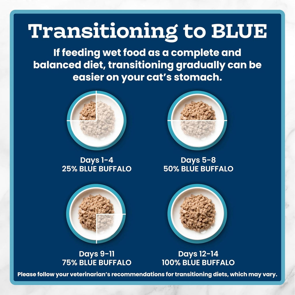 Blue Buffalo Tastefuls flaked adult wet cat food variety pack top view