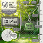 Cat safety net installed on apartment balcony for pet protection