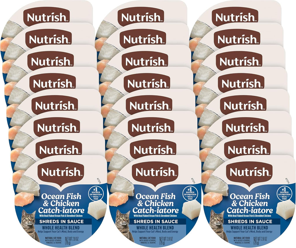 Nutrish Grain Free Chicken Lover's Whole Health Blend Variety Pack Wet Cat Food, 2.8 oz. Cup, 12 Count (Rachael Ray) - Image 13