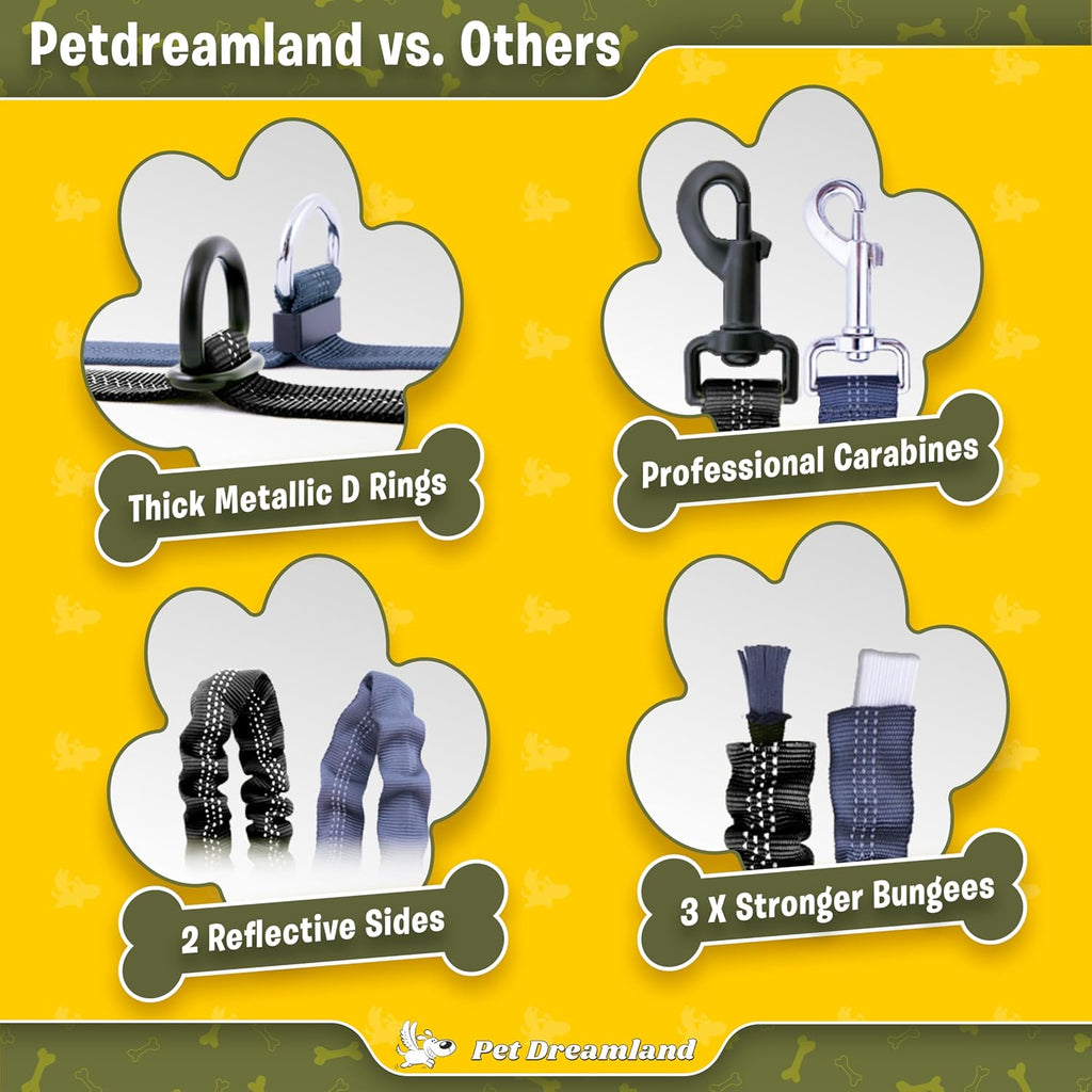 Pet Dreamland exquisite two large dogs leash setup for running out of doors