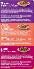 Rachael Ray Nutrish wet cat food texture and shreds in sauce