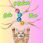 Domestic indoor cat swiping at the feather tail toy highlighting safe active playtime and physical fitness benefits.