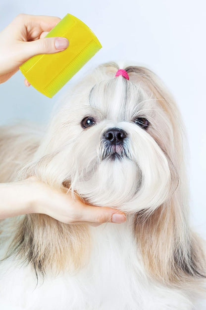 Compact and ergonomic Pets First pet grooming lice comb