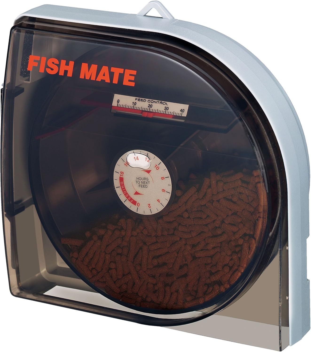 Fish Mate F14 Automatic Aquarium Fish Feeder - 14 Meal Timer Controlled Auto Feeder for Daily or Vacation Use, Adjustable Portions, Includes Mounting Clamps, For Flakes & Pellets - Image 10