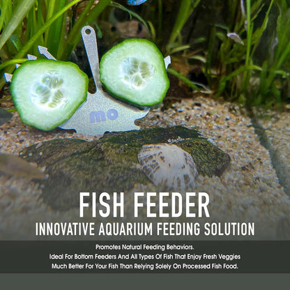 Mars Outpost stainless steel pleco feeder with dual fork design