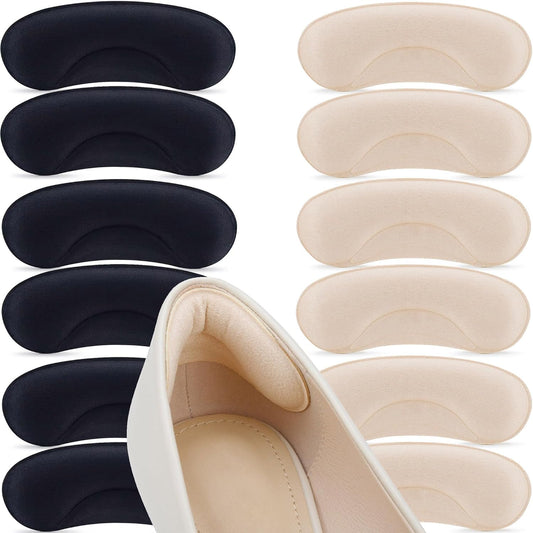 Comfowner heel cushion pads 6 pairs pack front view for shoe fitting