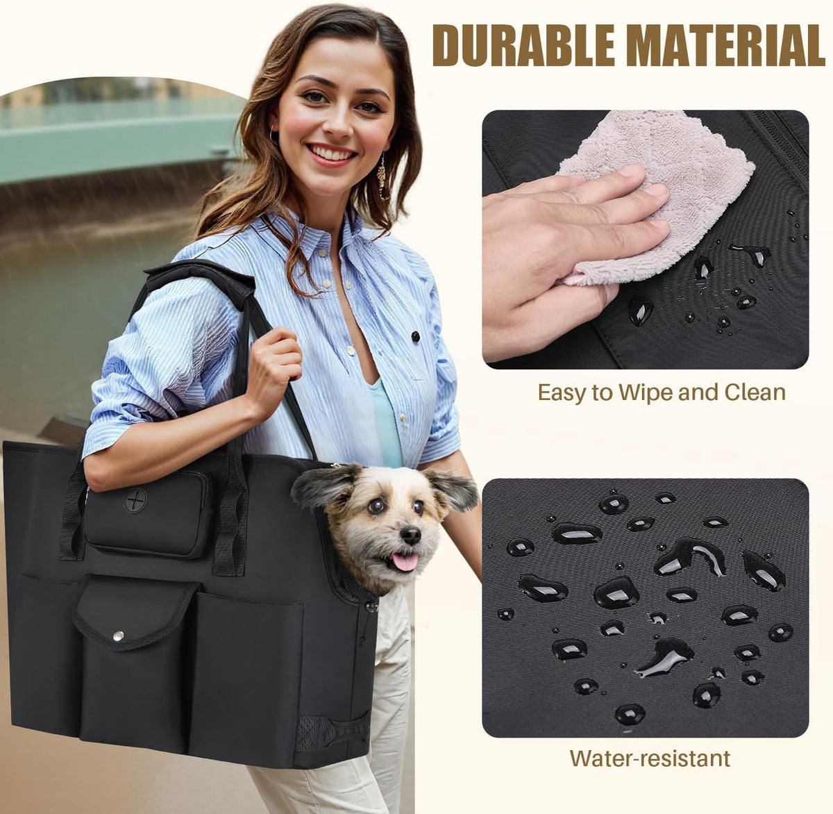 Bottom view of SlowTon pet carrier with protective feet