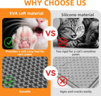 Premium soft material texture gentle on cat paws illustration.