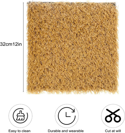 Close up of washable synthetic chicken nesting box mat