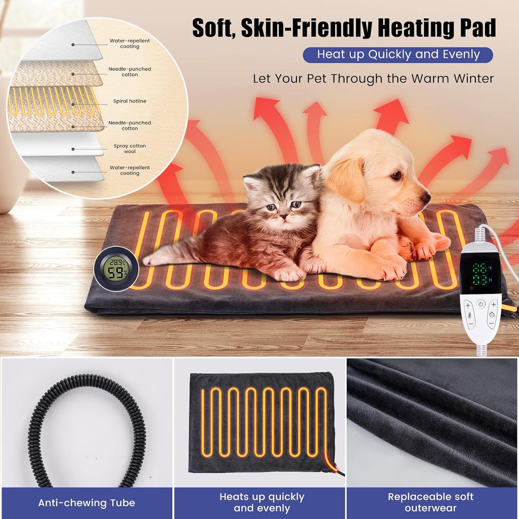 Foldable dog incubator box for puppies collapsed flat demonstrating easy storage capabilities.