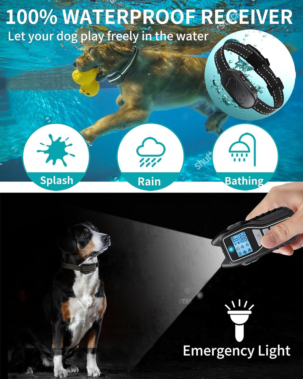 Asrcs shock collar system packaging and accessories