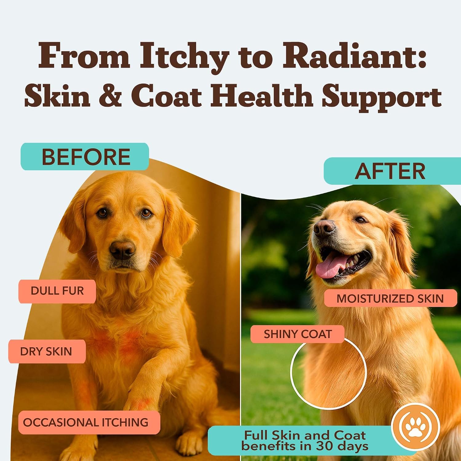 Natural Dog Company omega chews packaging showing National Animal Supplement Council seal