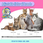 Side view of Kaden 2 pack flea collar for cats