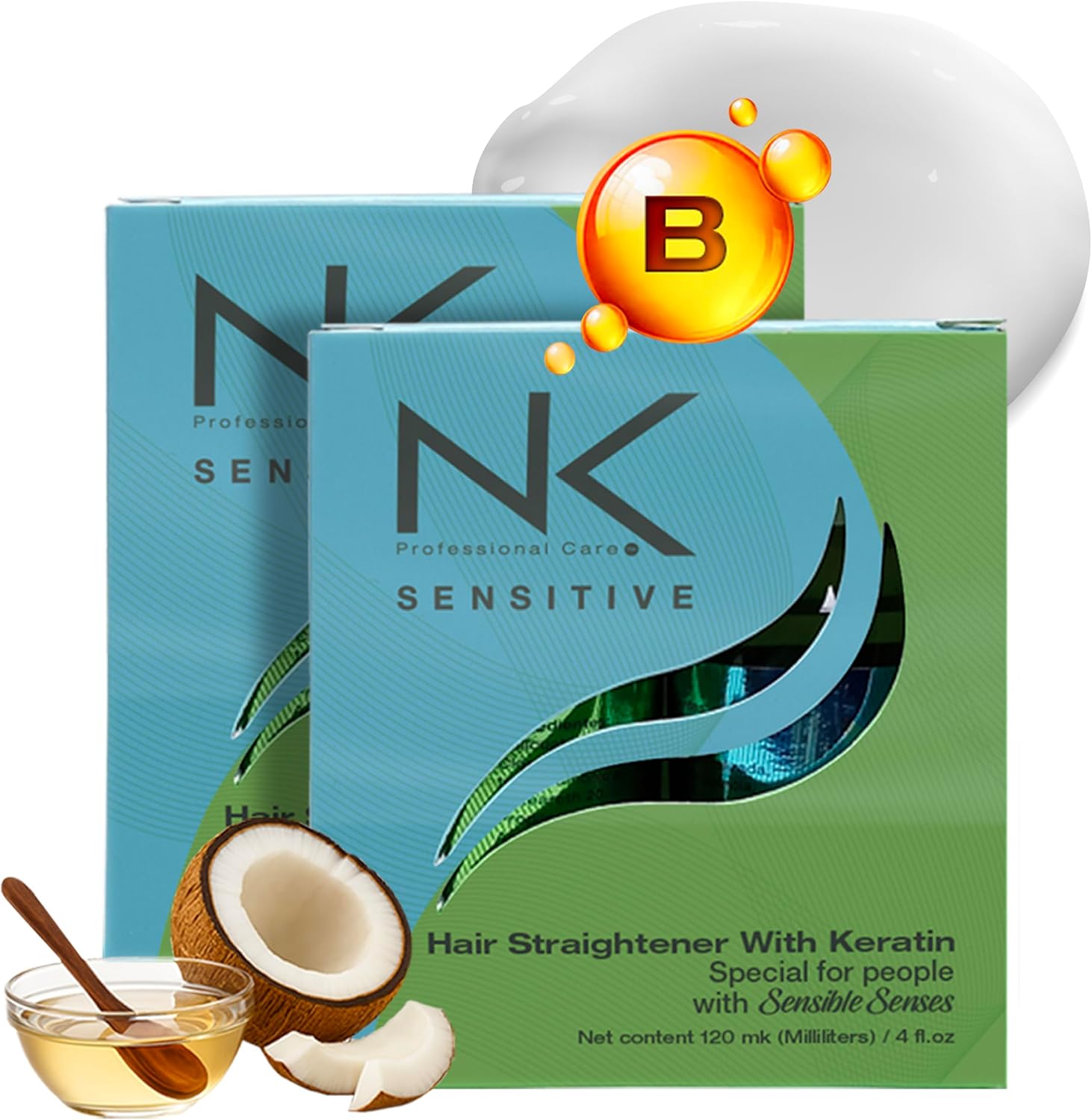 NK Professional Care Keratin Hair Straightening Treatment front view