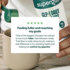 Supergut GLP1 Daily Support packaging lifestyle flat lay