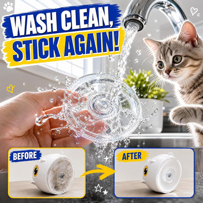 Interactive Cat Toys for Indoor Cats - Automatic Flying Bird Feather Toy with Sticky Suction Base, USB Rechargeable 360 degrees Electric Cat Teaser, Touch Activated Self-Play Toy for Bored Cats - Image 9