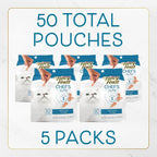 Individual stay-fresh pouch of Fancy Feast natural cat treats