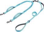 Premium imported dual pet walking lead kit close up view