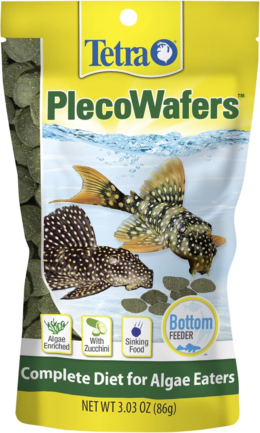 Tetra Pro PlecoWafers product texture and wafer shape