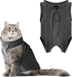 Cat Recovery Suit Anti Licking, Cat Surgery Recovery Suit Female Cats Kitten Onesie After Spay, Cone of Shame Alternative, Post- Surgery Kitten Surgical Clothes for Abdominal Wounds(Pink,S) - Image 9
