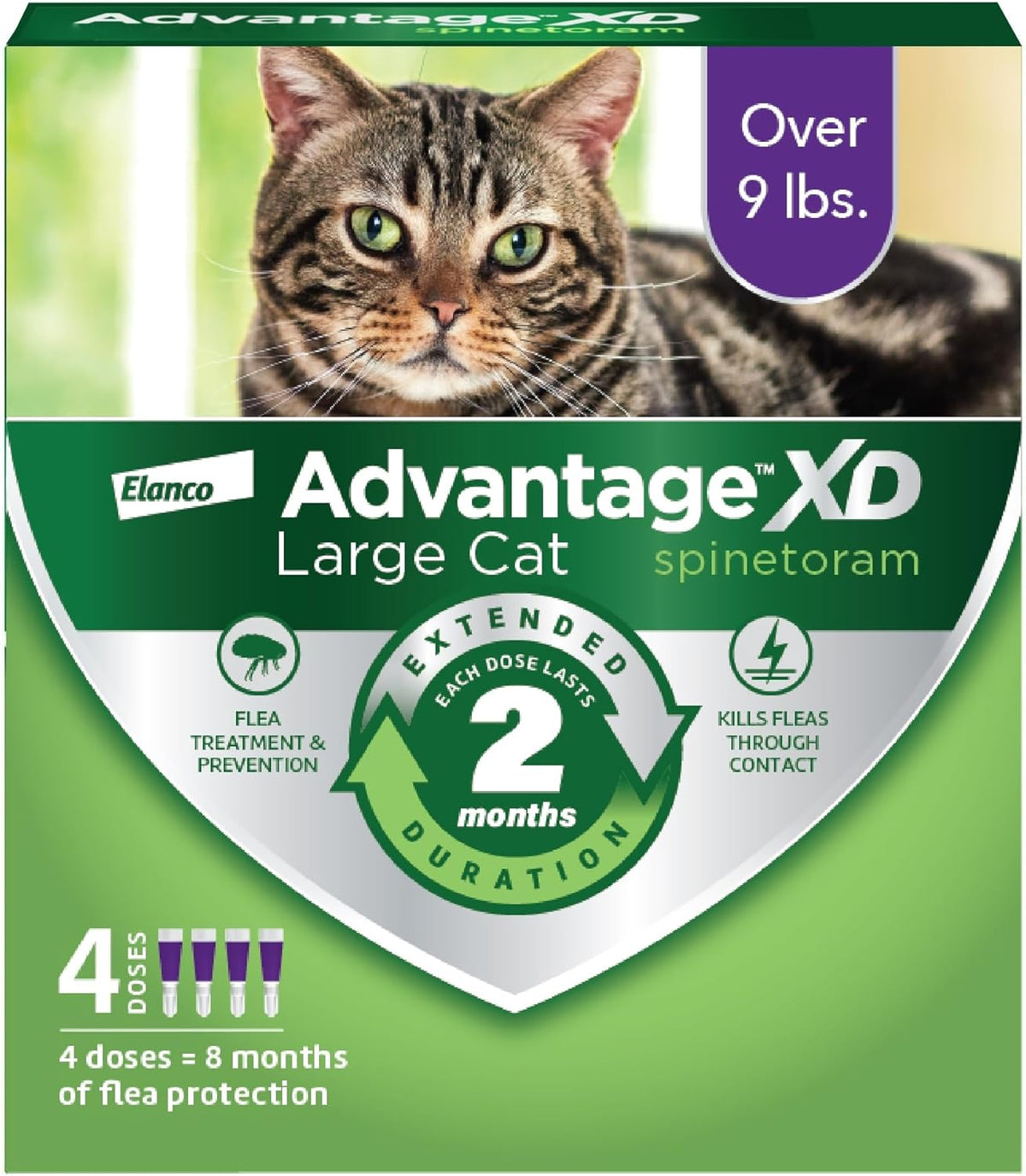 Advantage XD Large Cat Flea Prevention & Treatment For Cats over 9lbs. | 2-Topical Doses, 2-Months of Protection Per Dose - Image 10