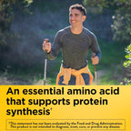 Nature Made L-Lysine 1000 mg supplement facts and nutritional ingredient label on the back