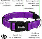 Soft padded handle on Xihmley purple pet leash