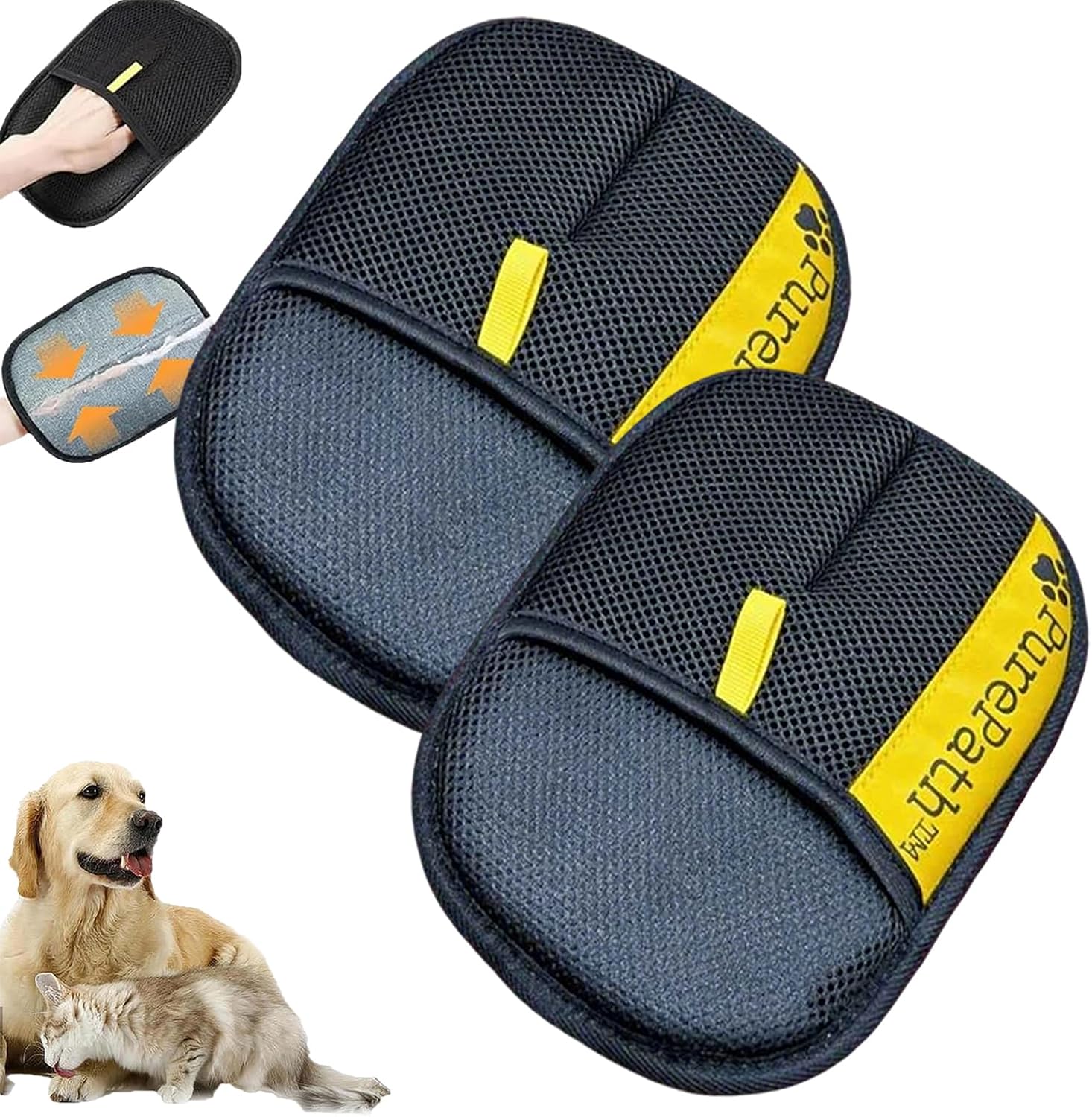 Hair Remover Glove, Electrostatic Pet Hair Remover Glove for Dogs and Cats, Cat Hair Removal Brush, Pet Grooming Supplies for Clothing, Couch, Carpet, Car Seat, Bed, Laundry (1Pc) - Image 10