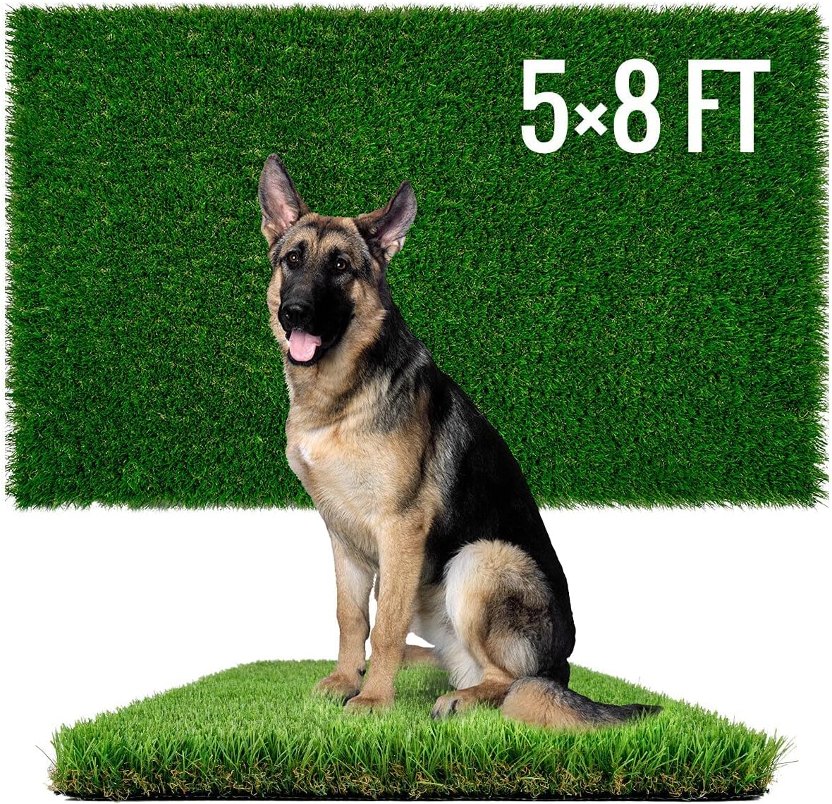 Sunturf artificial dog grass pad front view