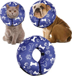 Recovery Donut Collar for Dogs & Cat,Inflatable Dog Cone Collar Alternative After Surgery,Soft Cone for Large Medium Small Dog,Adjustable Pet Neck Donut(Blue,Small) - Image 12