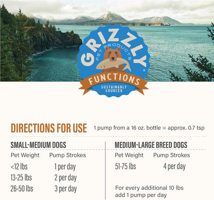 Authentic USA imported Grizzly Joint Aid Liquid for senior dogs and cats experiencing stiffness