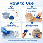 Stainless steel teeth of Prime Pets comb for effective flea detection