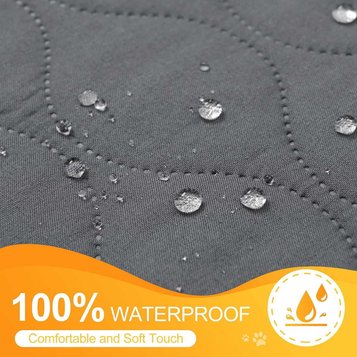Roilpet five layer waterproof material demonstration showing liquid resistance