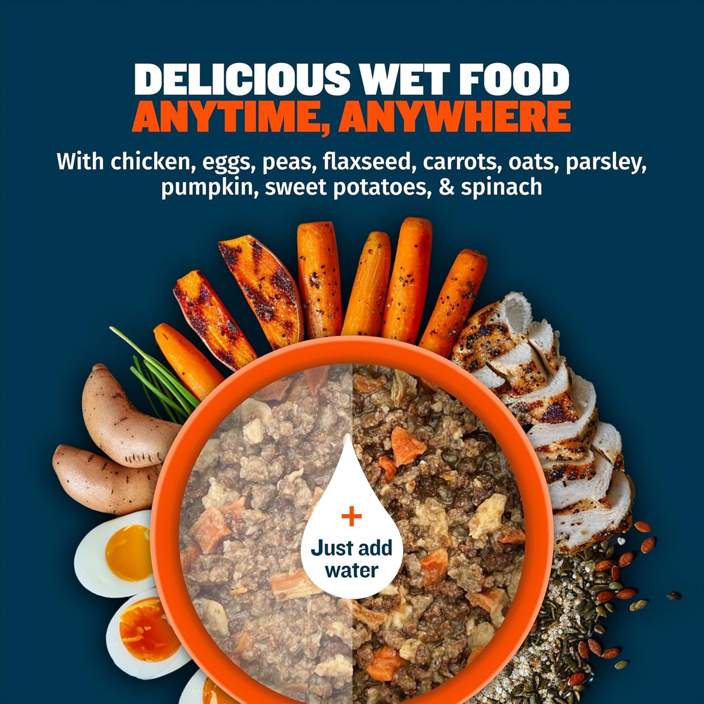 Bully Max Instant Fresh rehydrated food bowl texture
