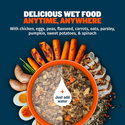 Bully Max Instant Fresh rehydrated food bowl texture