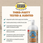 Grizzly Pet Products Joint Aid Liquid formula container showing clear dosage and application details