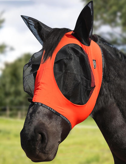 Harrison Howard Horse Fly Mask with Forelock Opening Stretch Breathable and Comfortable for Horses UV -Protection Turquoise Green M - Image 12